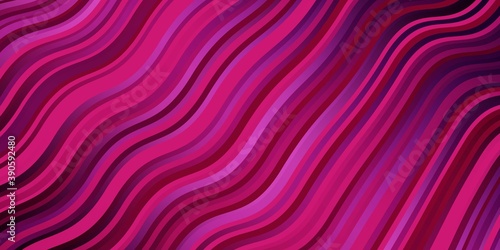 Dark Purple  Pink vector backdrop with circular arc.