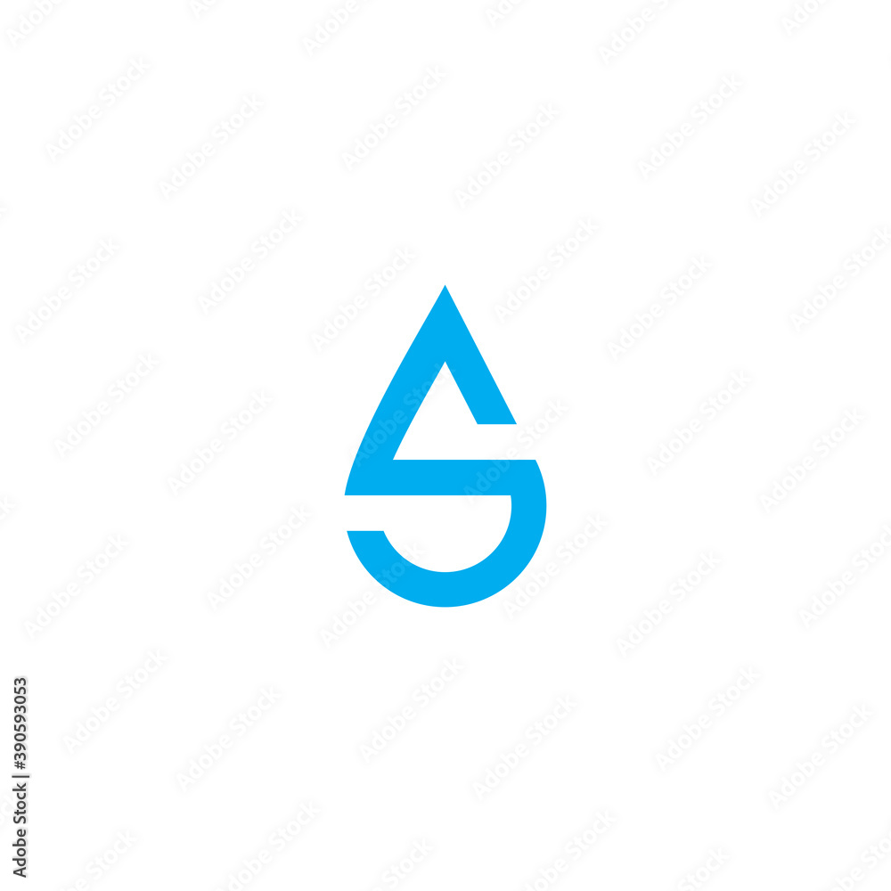 S Water Logo Simple Design S Water Logo Simple Design