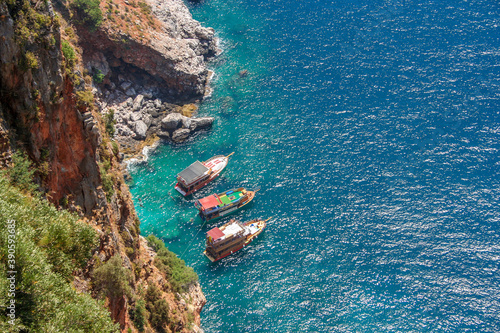 Принти на полотні Alanya, Vacation, Turkey, Beach, Water, Ship, Trip, Summer, Relaxing, blue sky,