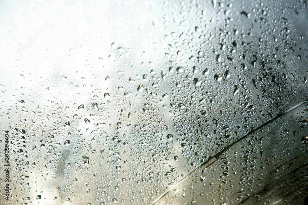 water drops on glass window water drops on glass window