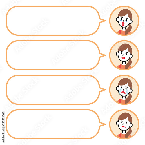 アイコンと吹き出し_主婦2