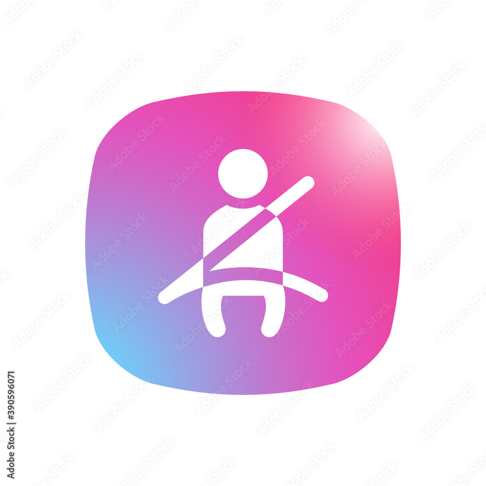 Seatbelt - Mobile App Icon Seatbelt - Mobile App Icon