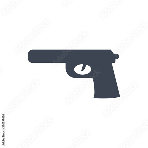 Weapon pistol icon