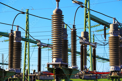 Electric station, power station, high voltage station.