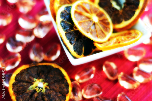 Fruits  dried fruits on a table.