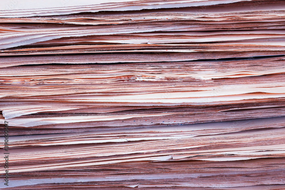 Close up of a newspaper pages, paper, stack of newspapers. Close up of a newspaper pages, paper, stack of newspapers.