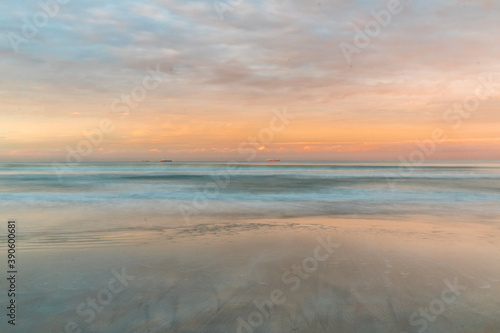 sunset on the beach © Leandro