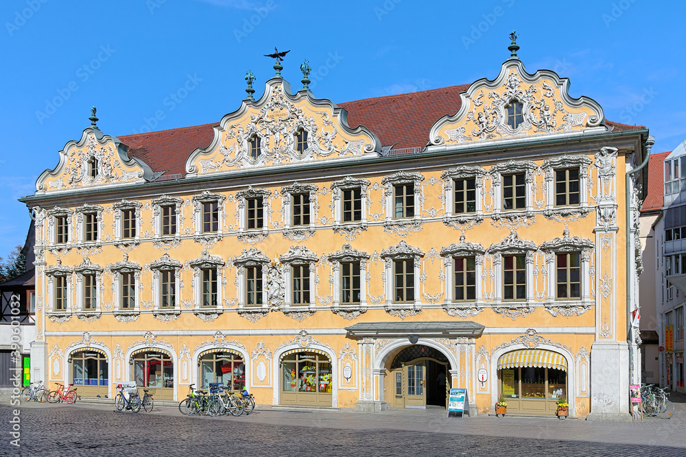 Falcon House (Haus zum Falken) in Wurzburg, Germany