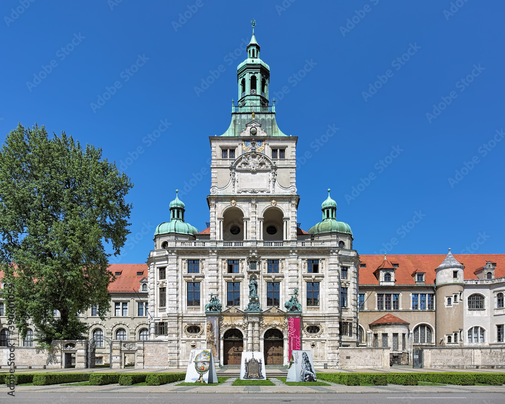 The building of the Bavarian National Museum in Munich, Germany