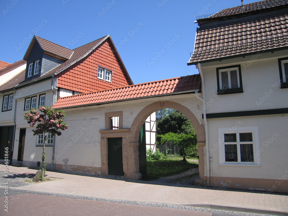 Tor Bauernhof in Wanfried, Fachwerkstadt in Hessen