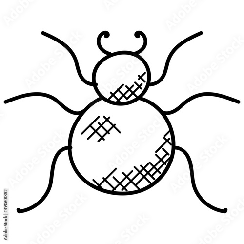 
Doodle icon design of a spider symbolic of web crawler
