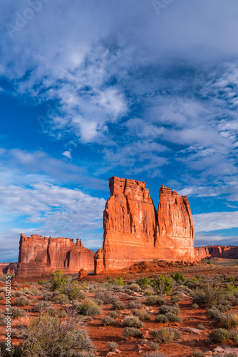Courthouse Towers, Arches National Park, Grand County, Utah, Usa, America