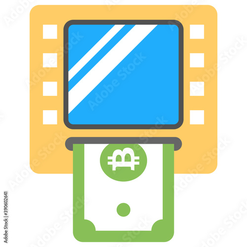 
A ticket, cash, dollar or paper money coming out of an electronic device or atm machine, this icon is for cash widrawal 
