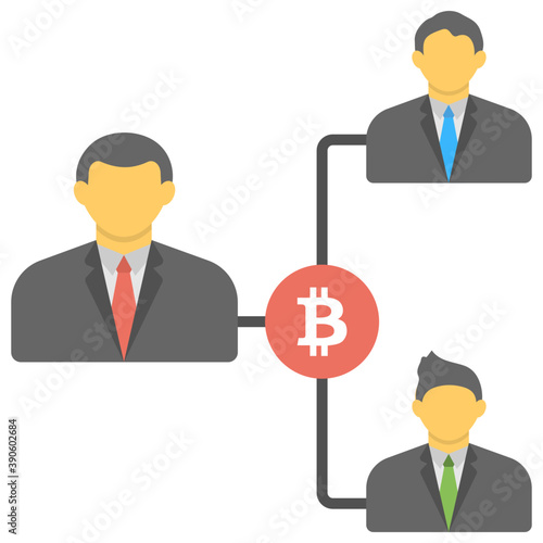 
Group of people trying to transacting cryptocurrency, double spending 
