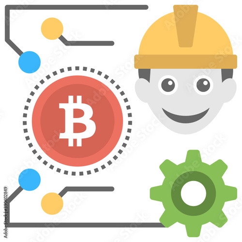 Happy labor performing bitcoin mining process to offer the meaning of bitcoin craft