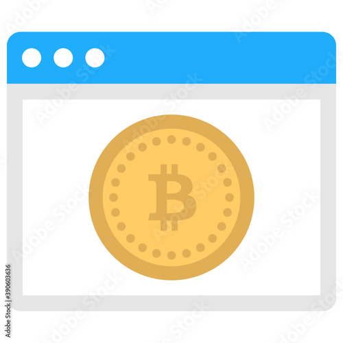 
Webpage icon stamped with bitcoin icon is commemorating bitcoin web
