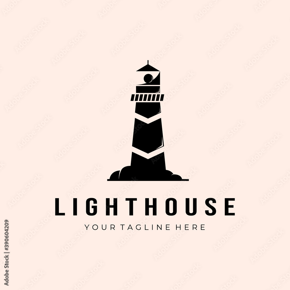 Lighthouse Logo Template Illustration Design Vector Lighthouse Logo Template Illustration Design Vector