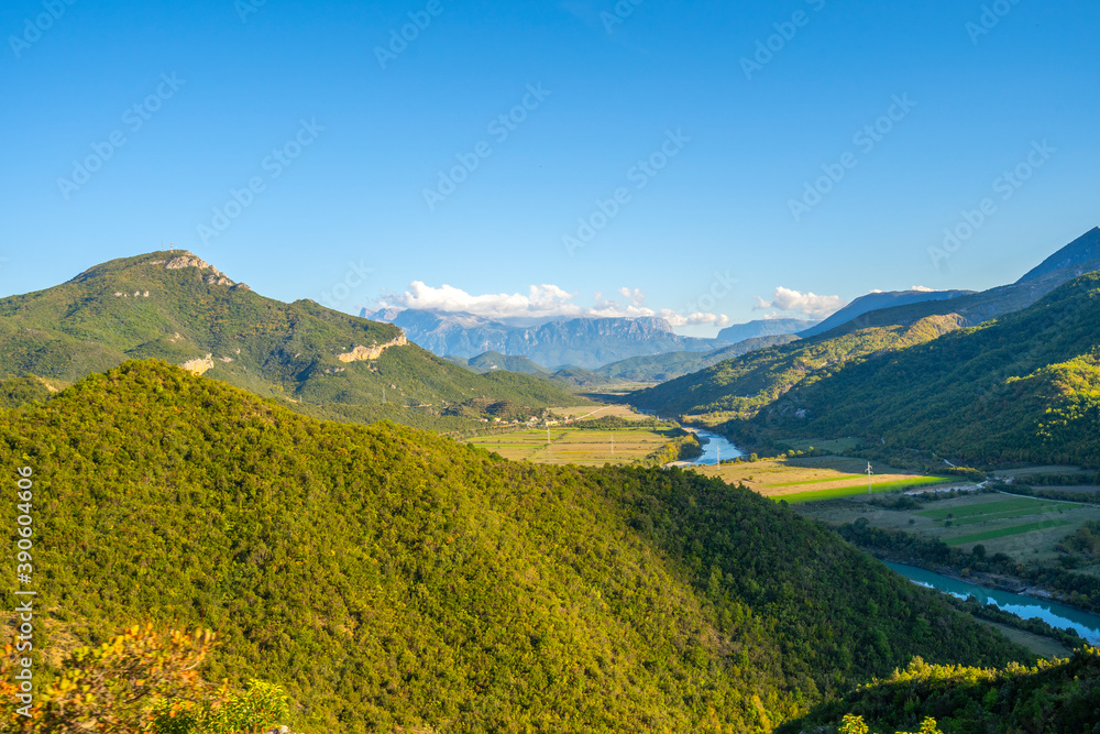 Nature, summer landscape in albanian mountains