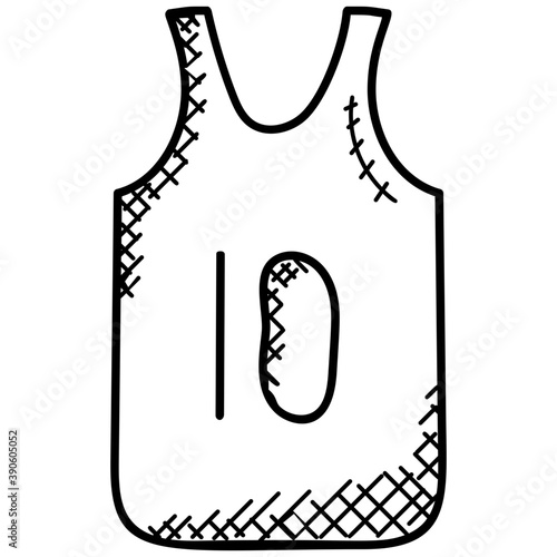 
A comfortable nylon stuff vest used in sports depicting the concept of sports jersey
