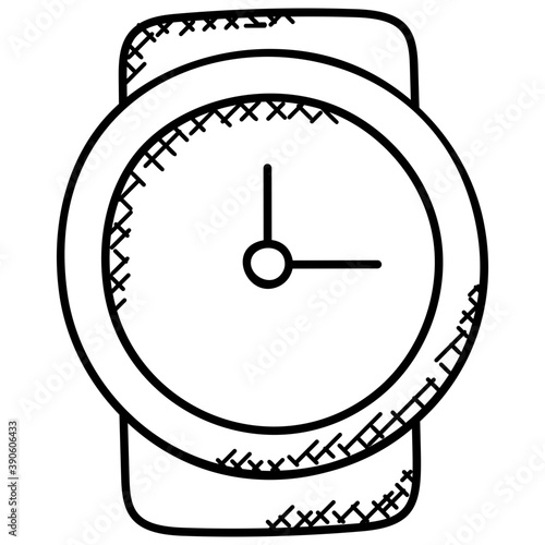 
A doodle  showing importance of time via wrist watch icon.
 photo