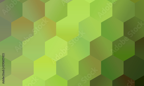 Pretty Lemon green and light green polygonal background, digitally created