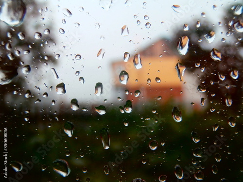 rain drops on window