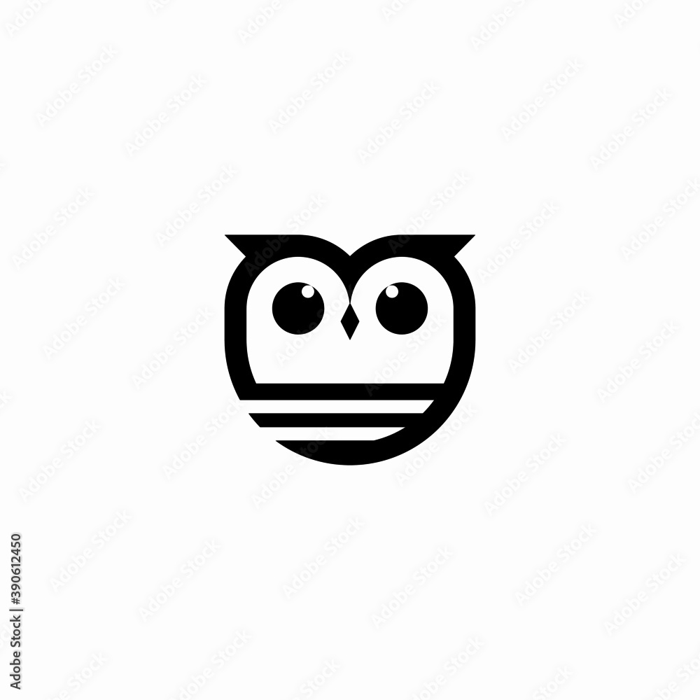 face with a smile owl icon simple designs face with a smile owl icon simple designs