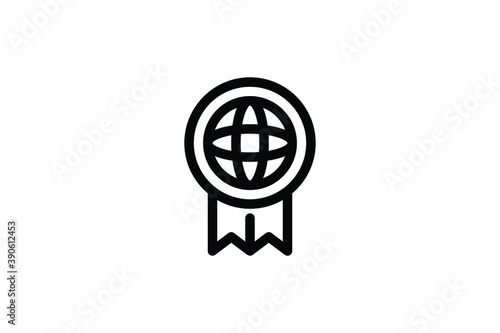 Online Education Icon - World Information
