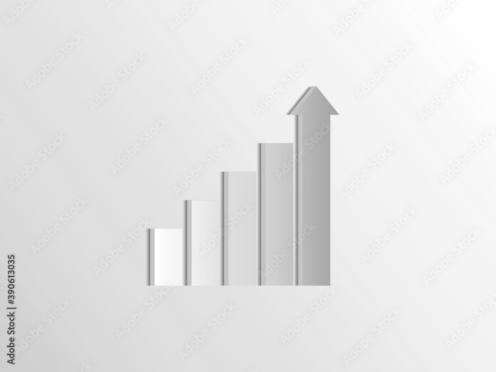 Gradation white stair step to growth success, 3d render, progress way and forward achievement creative concept Gradation white stair step to growth success, 3d render, progress way and forward achievement creative concept