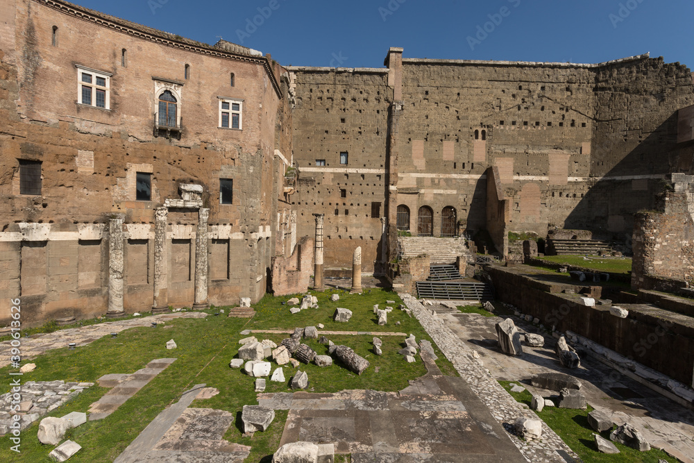 Partial view of the Forum of Augustus 