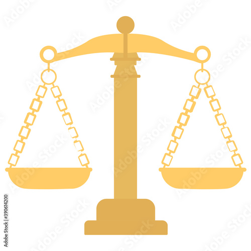 
A balanced scale of justice is describing the triumph and celebration law day
