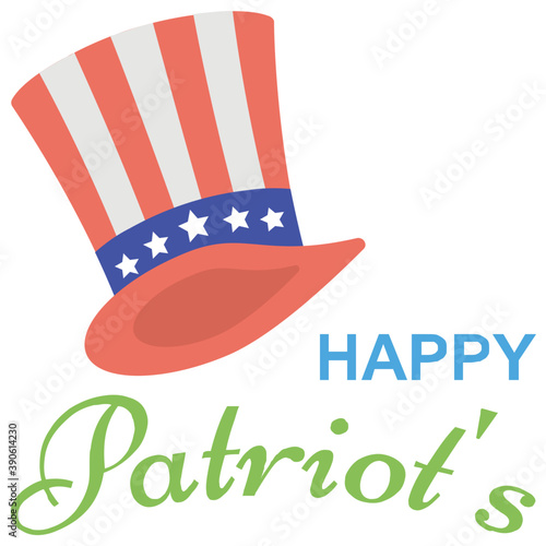 
American patriots hat along with emancipation day text is the perfect depiction american national holiday 
