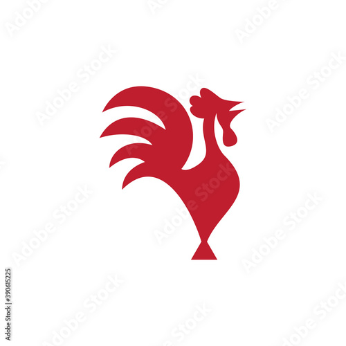 Rooster icon design template vector isolated illustration