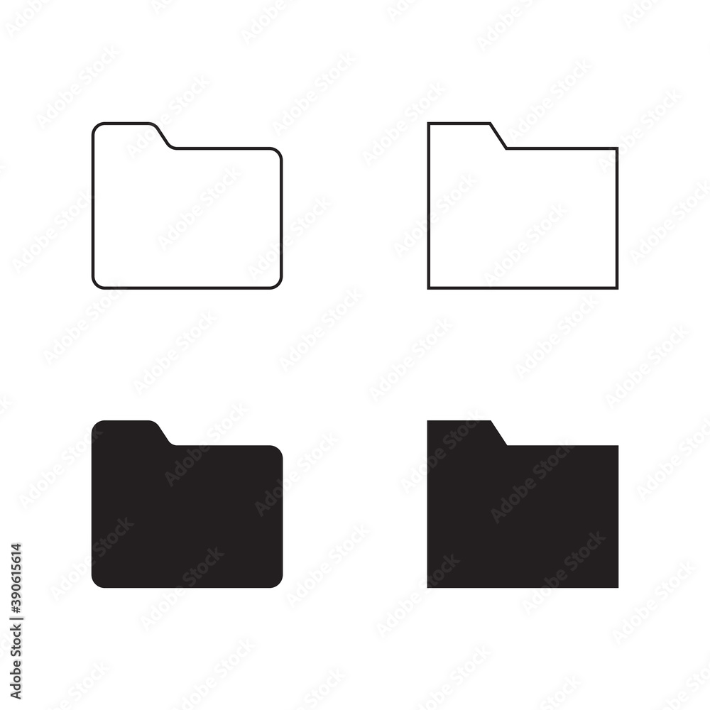 Folder vector icon Folder vector icon