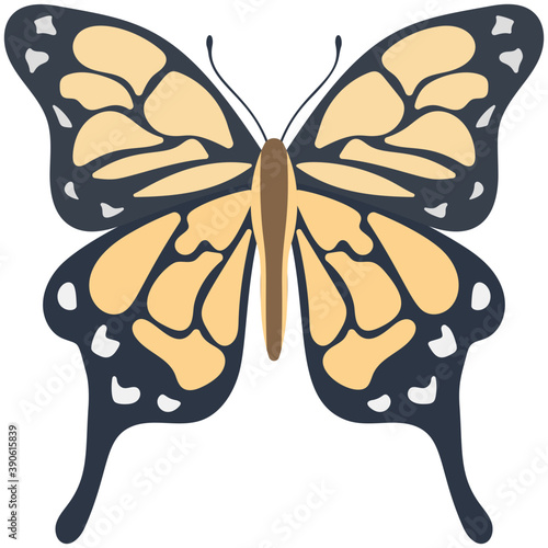 
Flat icon design of a butterfly
