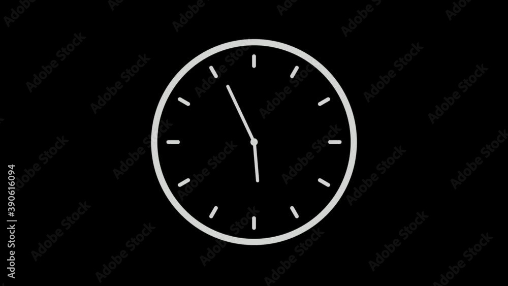 Amazing white color 10 second counting down clock isolated on black background Amazing white color 10 second counting down clock isolated on black background