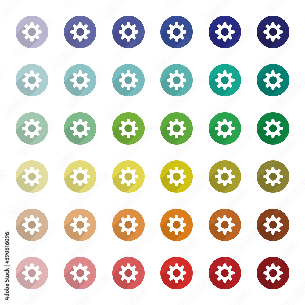 Round colorful buttons. Round colorful buttons.