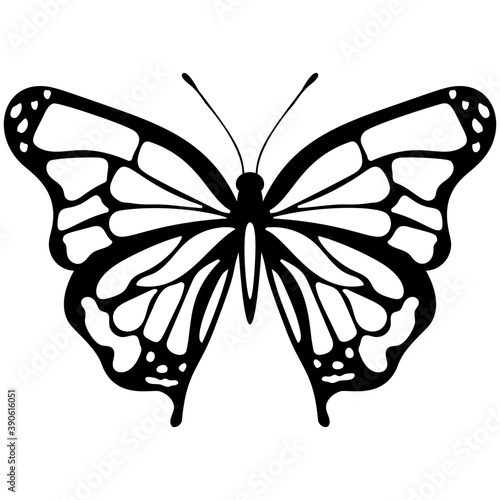 
Brown colored Swallowtail butterfly flat icon image
