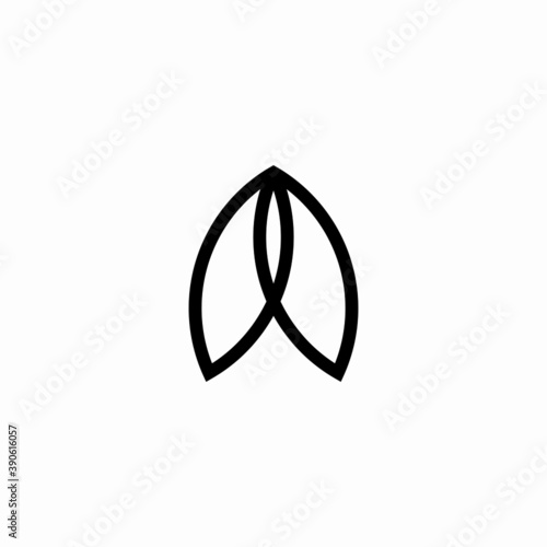 letter a icon logo arrow simple vector