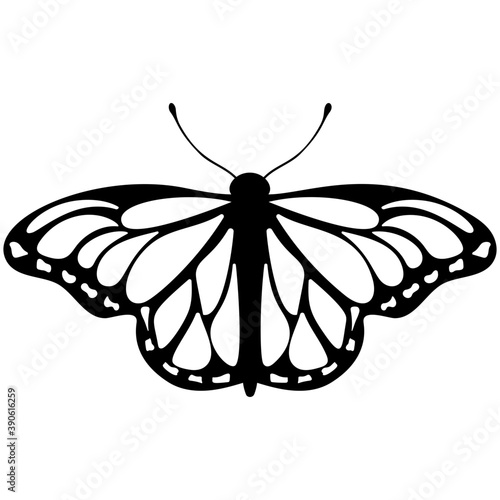 
Brown colored Swallowtail butterfly flat icon image
