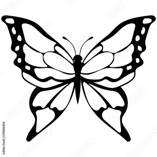 
Flat icon design of a butterfly
