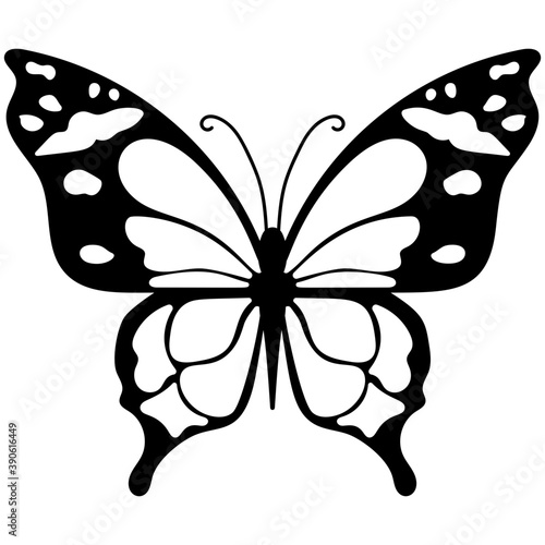  Flat icon design of a butterfly 