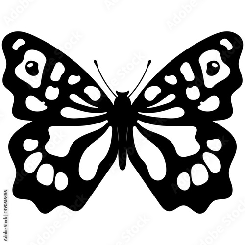 
A colored butterfly flat icon image

