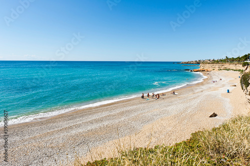 Beach near Vinar  s   Castell  n - Castell    Spain