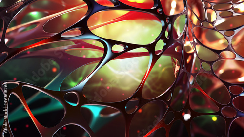 Photos Abstract sci-fi 3D illustration