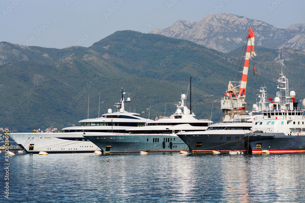 Port for yachts and boats Port for yachts and boats