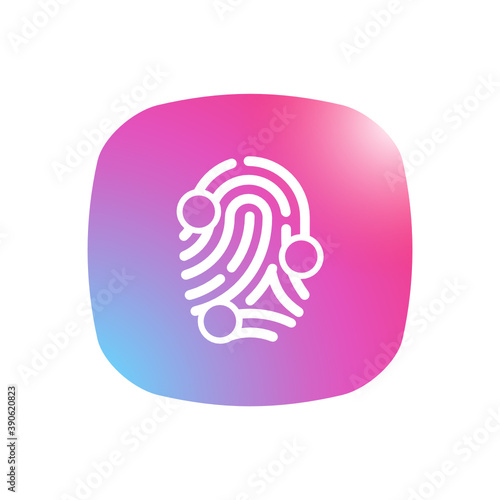 Finger Scaning - Mobile App Icon