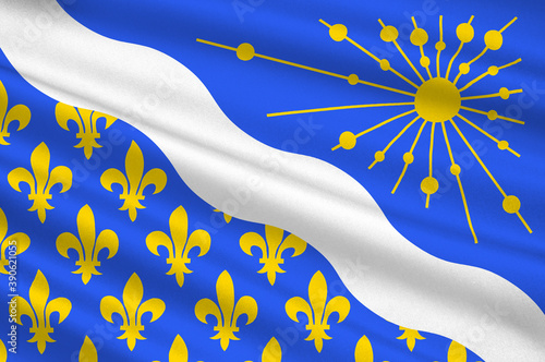 Flag of Essonne, France photo