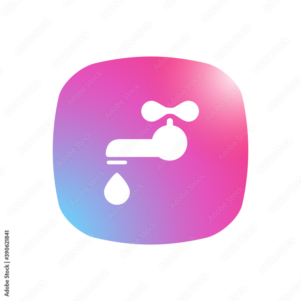 Water Faucet - Mobile App Icon Water Faucet - Mobile App Icon