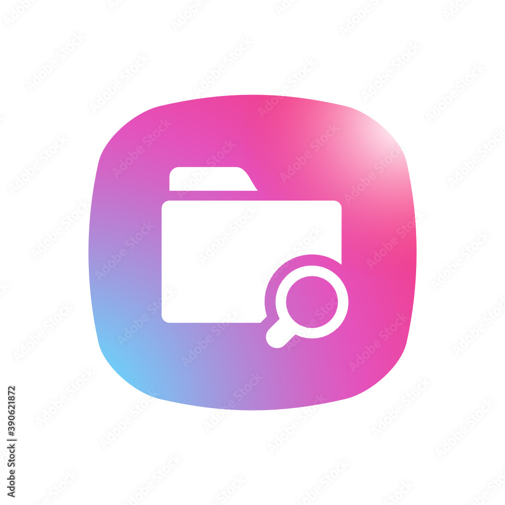Search Folder - Mobile App Icon Search Folder - Mobile App Icon